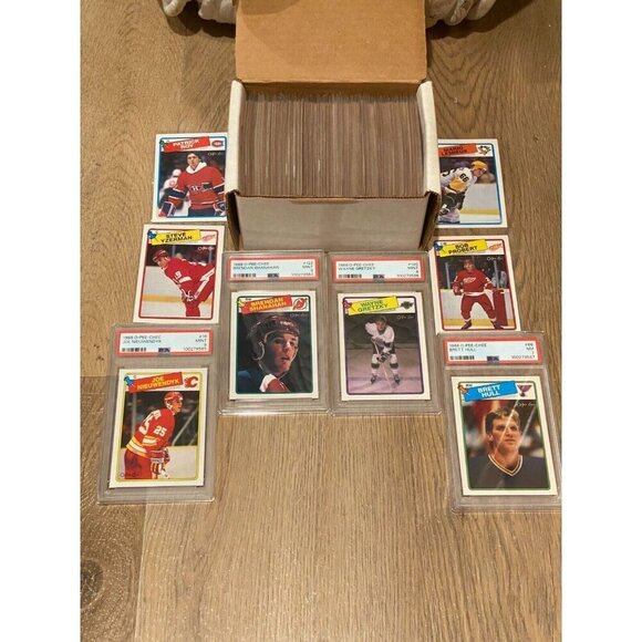 1988-89 O-Pee-Chee OPC Complete Hockey Set NM 1-264 WITH PSA 9 GRETZKY, SHANAHAN - Picture 4 of 8